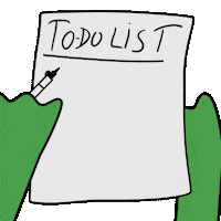 To Do Frog Sticker by fwogs