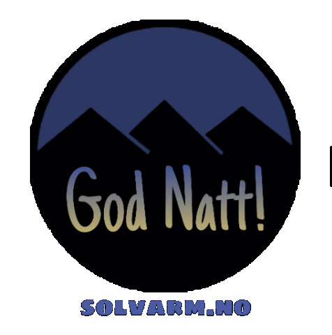 God Natt Stjerne Sticker by solvarm.no