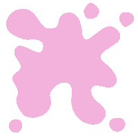 Pink Splat Sticker by Amor Design Studio