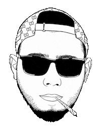 Rap Smoke Sticker by Kubańczyk