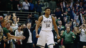 Excited Greek Freak GIF by ESPN
