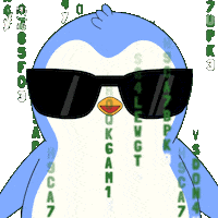 Artificial Intelligence Glitch Sticker by Pudgy Penguins