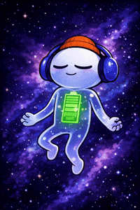 Floating Digital Art GIF