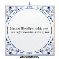 Winter Natuur Sticker by Tegelspreuken.nl