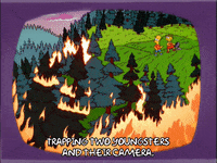 bart simpson running GIF