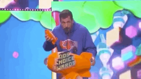 adam sandler slime GIF by Kids' Choice Awards 2019