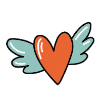 sweetpirat love heart pink rainbow Sticker