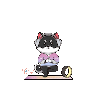 helloyogis yoga shiba namaste 柴犬 Sticker