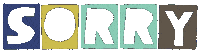 Sorry Neon Sticker