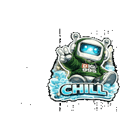 Calm Down Chill Out Sticker by Digi 995
