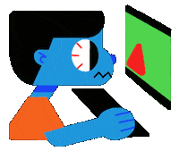 Angry Work Sticker