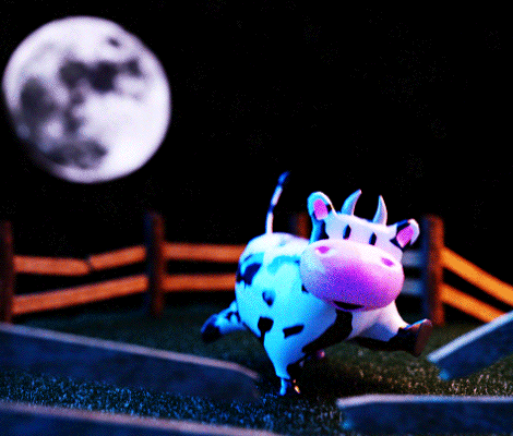 Cow Aliens GIF by Pablo Lopez