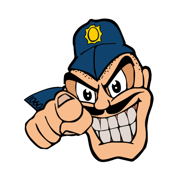 Hot Fuzz Police Sticker by Supergrass