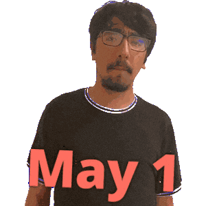 May 1 Sticker