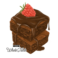 thewholetable food healthy foodie brownie Sticker