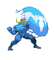 eddie brock marvel Sticker by Leroy Patterson