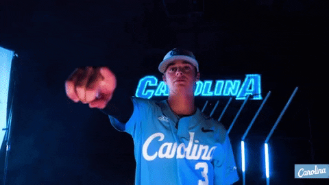 North Carolina Baseball GIF by UNC Tar Heels