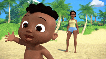Beach Play GIF by Moonbug
