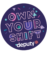 Clocking Out Night Shift Sticker by deputy app