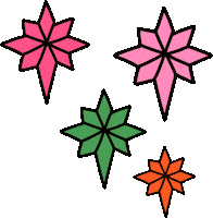 Stars Sticker by Poppy Deyes