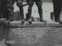 NationalWWIMuseum black and white military footage soldiers GIF