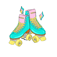 Skating Roller Derby Sticker by MissAllThingsAwesome