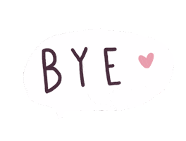 Bye Bye Goodbye Sticker by Sara Maese