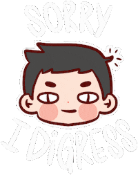 Lol Sorry Sticker by Aerglo