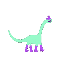 Dinosaur Dancing Sticker