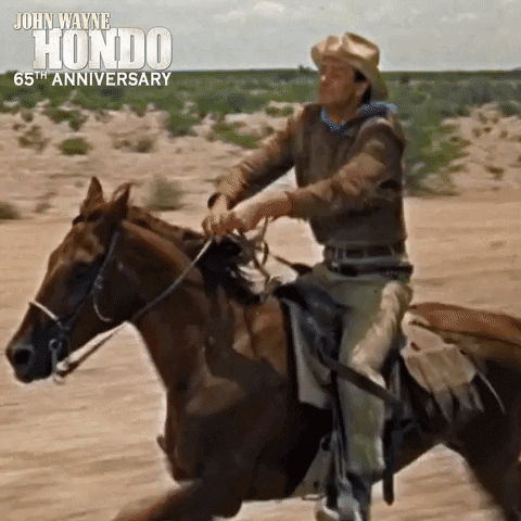 john wayne horse GIF by Paramount Movies