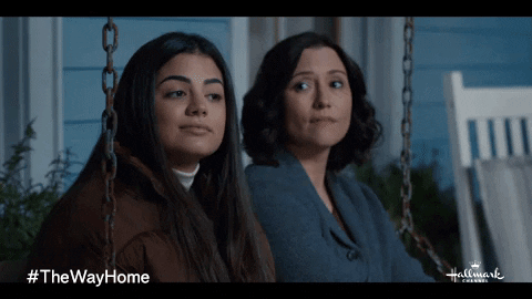 Mother And Daughter Swinging GIF by Hallmark Channel