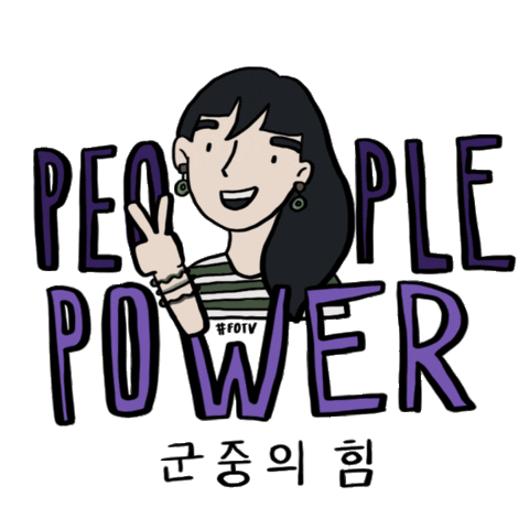 Freshoffthevote korean voting register to vote aapi Sticker