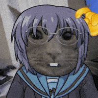 Yuki Nagato Glasses GIF