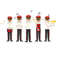 Marching Band Dance Sticker by iSwitch