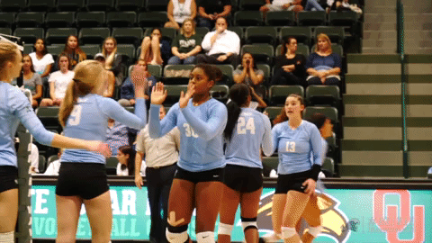 athletics volleyball GIF by GreenWave