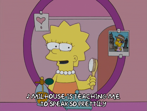happy lisa simpson GIF
