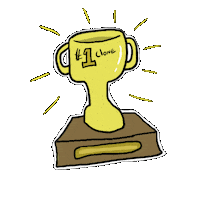 Number One Trophy Sticker