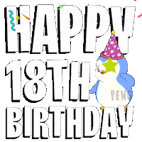 Happy Birthday Party Sticker by Pudgy Penguins