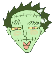 Cat Halloween Sticker by vootsak