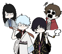 o___21y よろずや万事屋真選組しんせんぐみjoy4 かめおspyairdoes邦ロック 銀魂ジャンプアニメ Sticker