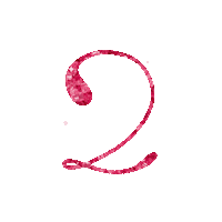 ale_stuff 2 two numbers glitters Sticker