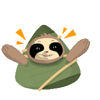 Sloth Dumpling Sticker