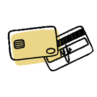 Credit Card Shopping Sticker by OLIVIERI STUDIO