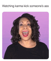 ComedianHollyLogan good karma holly logan kick ass GIF