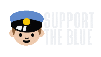 Thin Blue Line Police Sticker by PORACalifornia