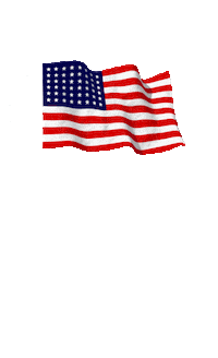 american flag metal STICKER