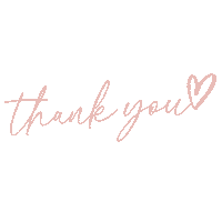 Heart Thank You Sticker by Organising Life Beautifully