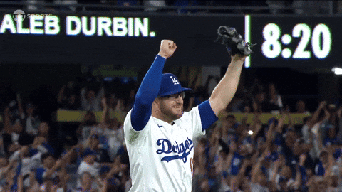 Celebrate Los Angeles Dodgers GIF by MLB