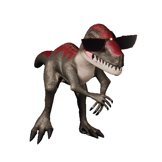 RaptorAnimationStudios dance raptor velociraptor raptoranimation Sticker