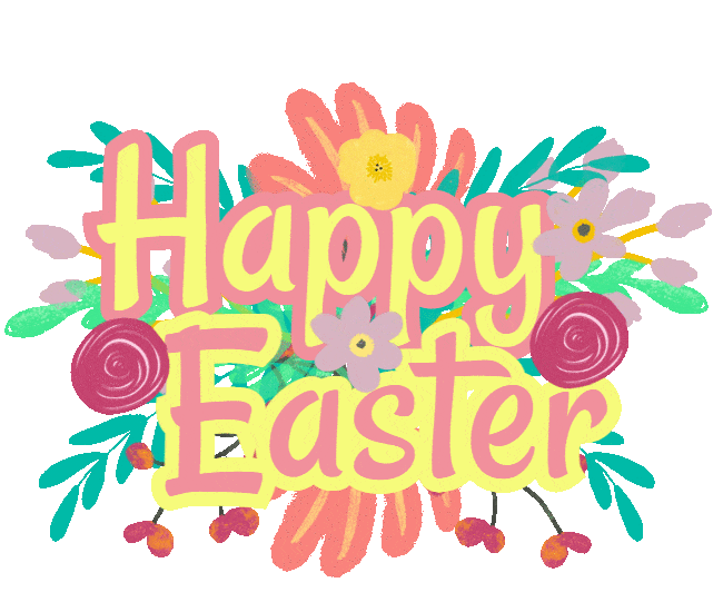 Happy Easter Sunday Sticker by Foster Bubbies